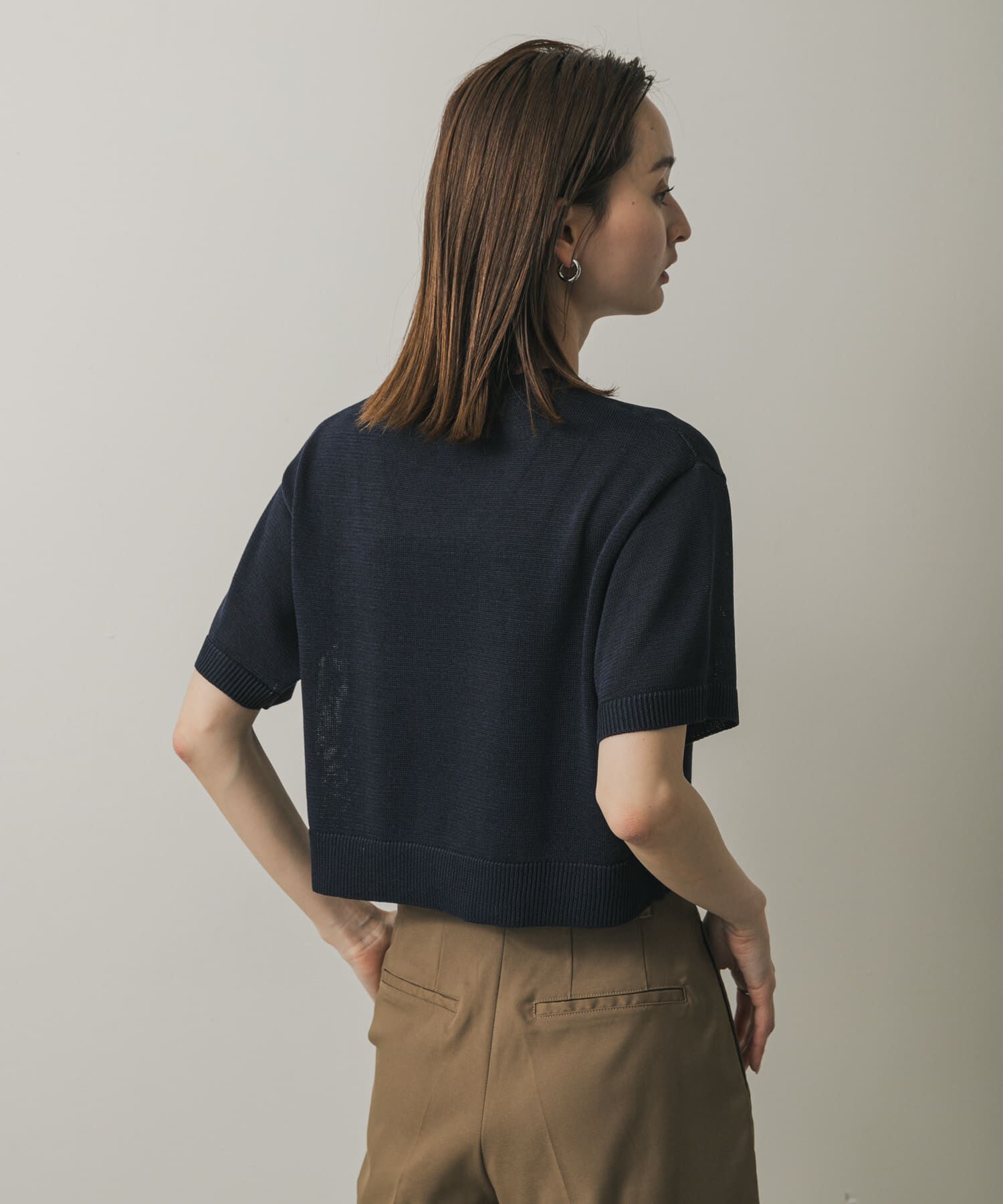 SENSE OF PLACE by URBAN RESEARCH「クルーネッククロップドセーター」|ニット・セーター|