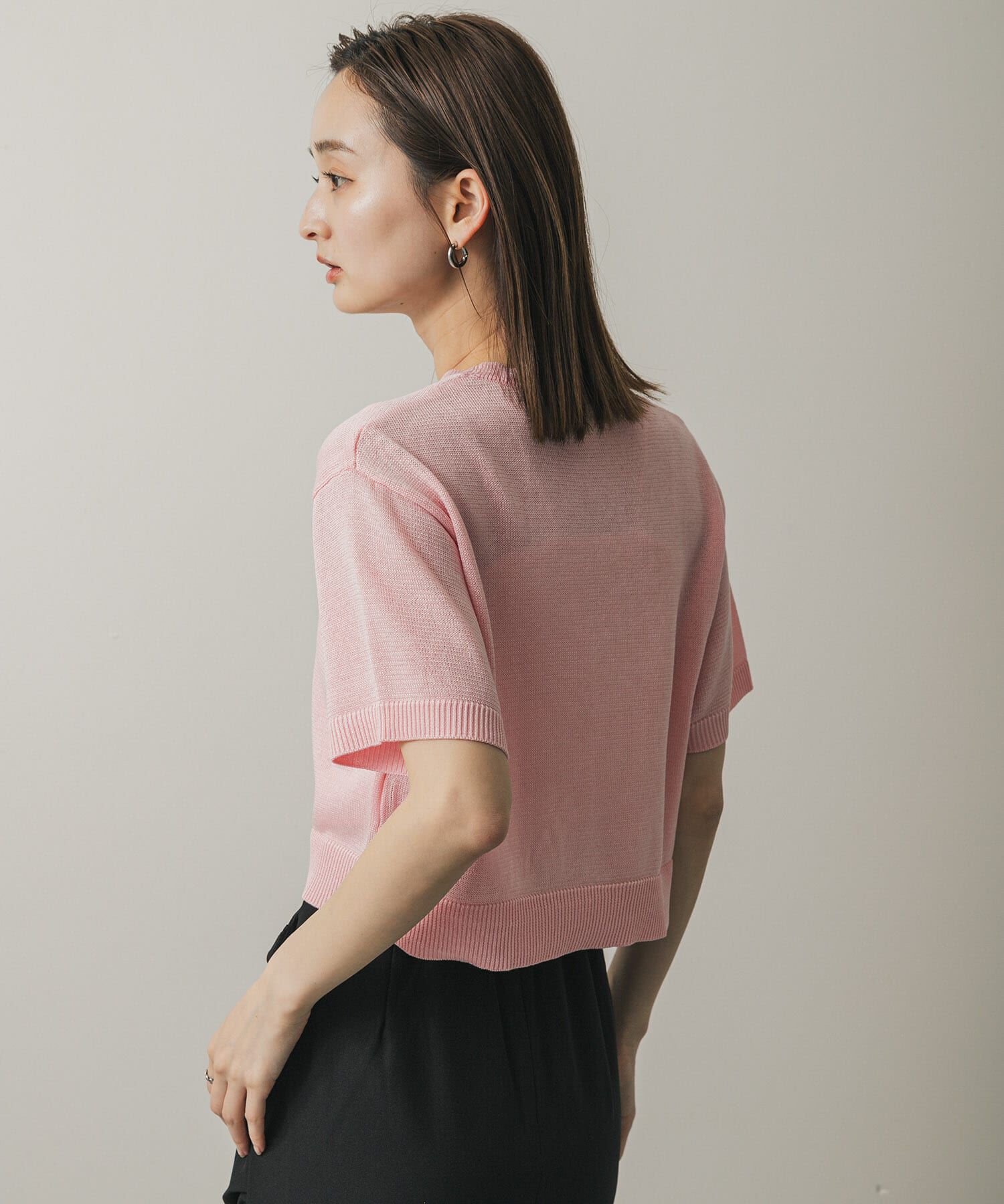 SENSE OF PLACE by URBAN RESEARCH「クルーネッククロップドセーター」|ニット・セーター|