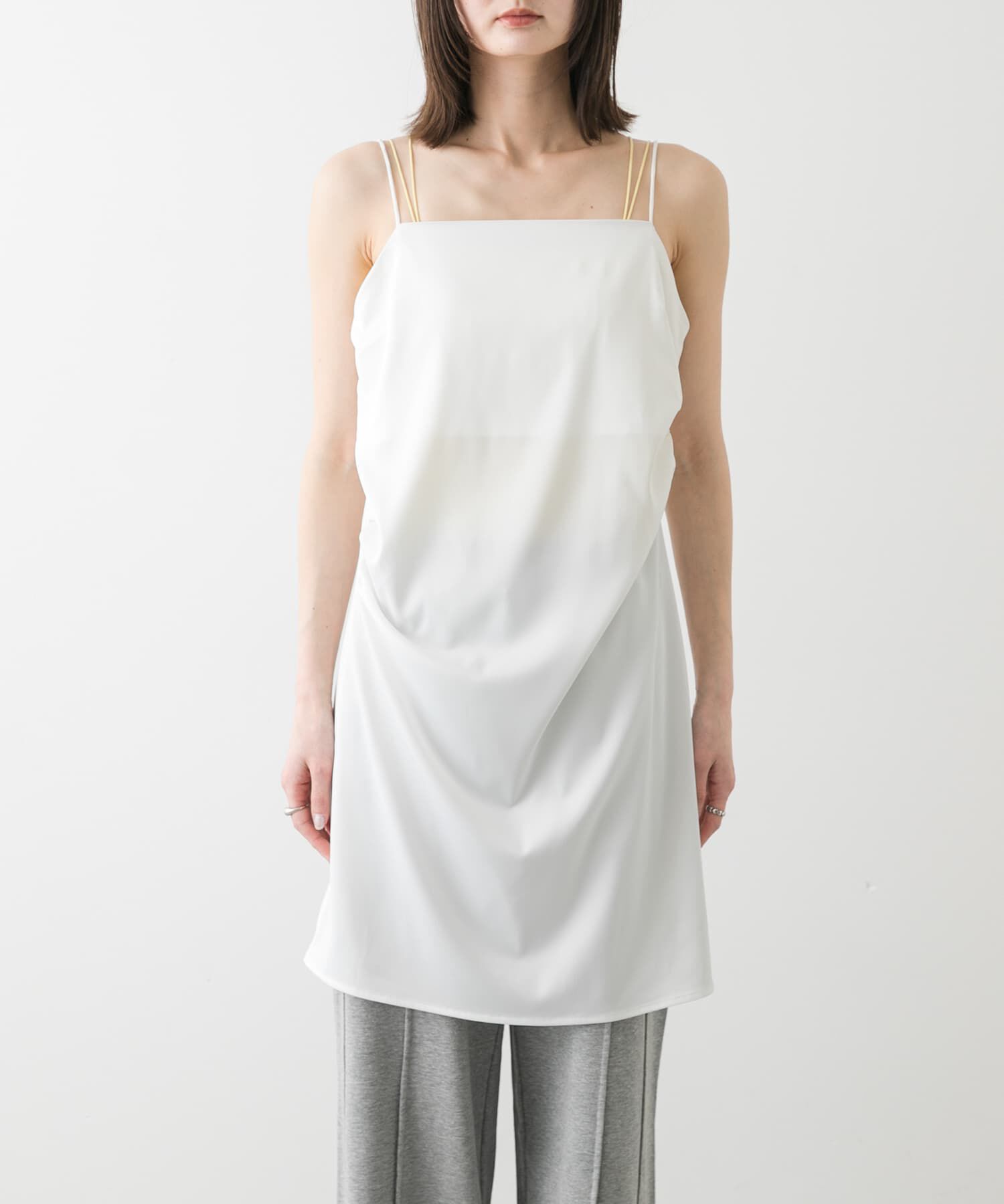 SENSE OF PLACE by URBAN RESEARCH「サテンタックミニキャミワンピース」|ワンピース|