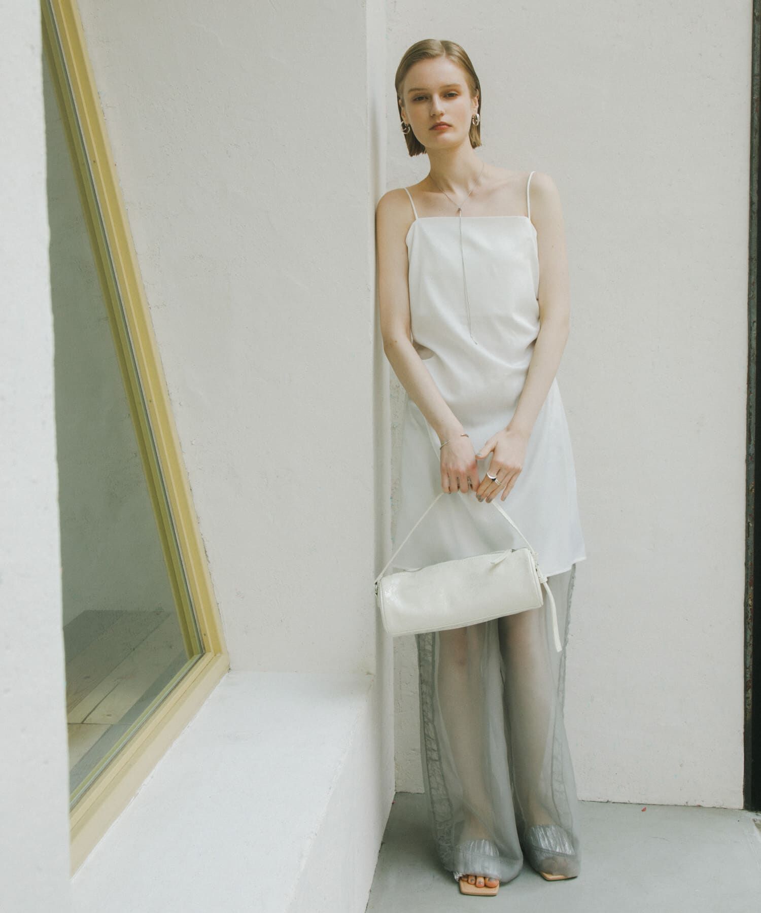 SENSE OF PLACE by URBAN RESEARCH「サテンタックミニキャミワンピース」|ワンピース|