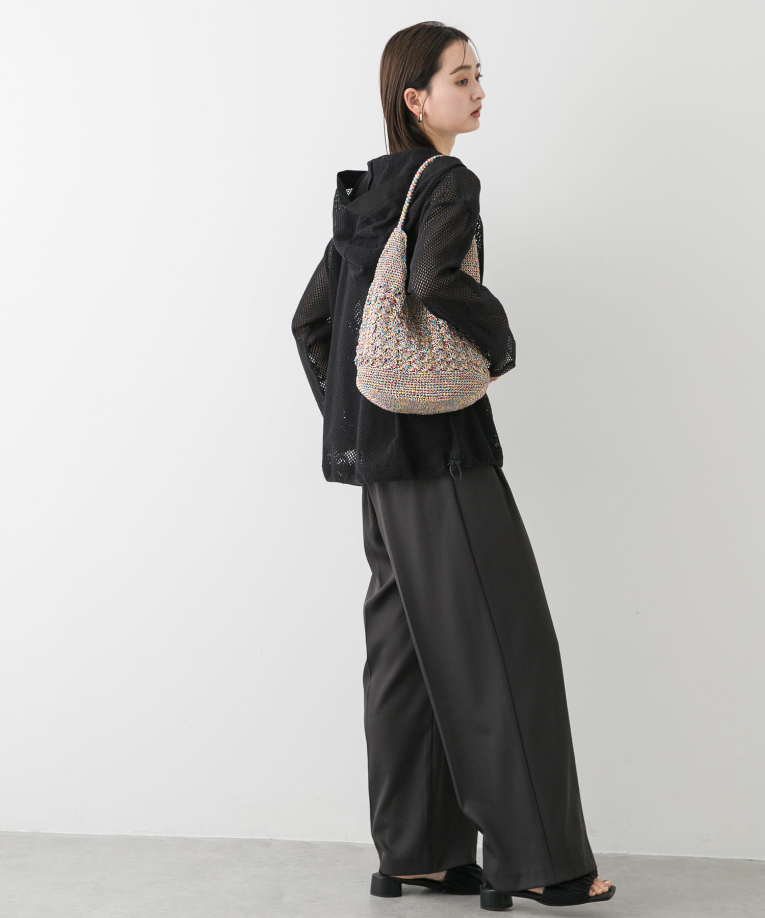 SENSE OF PLACE by URBAN RESEARCH「メタリックヤーンバッグ」|ハンドバッグ|