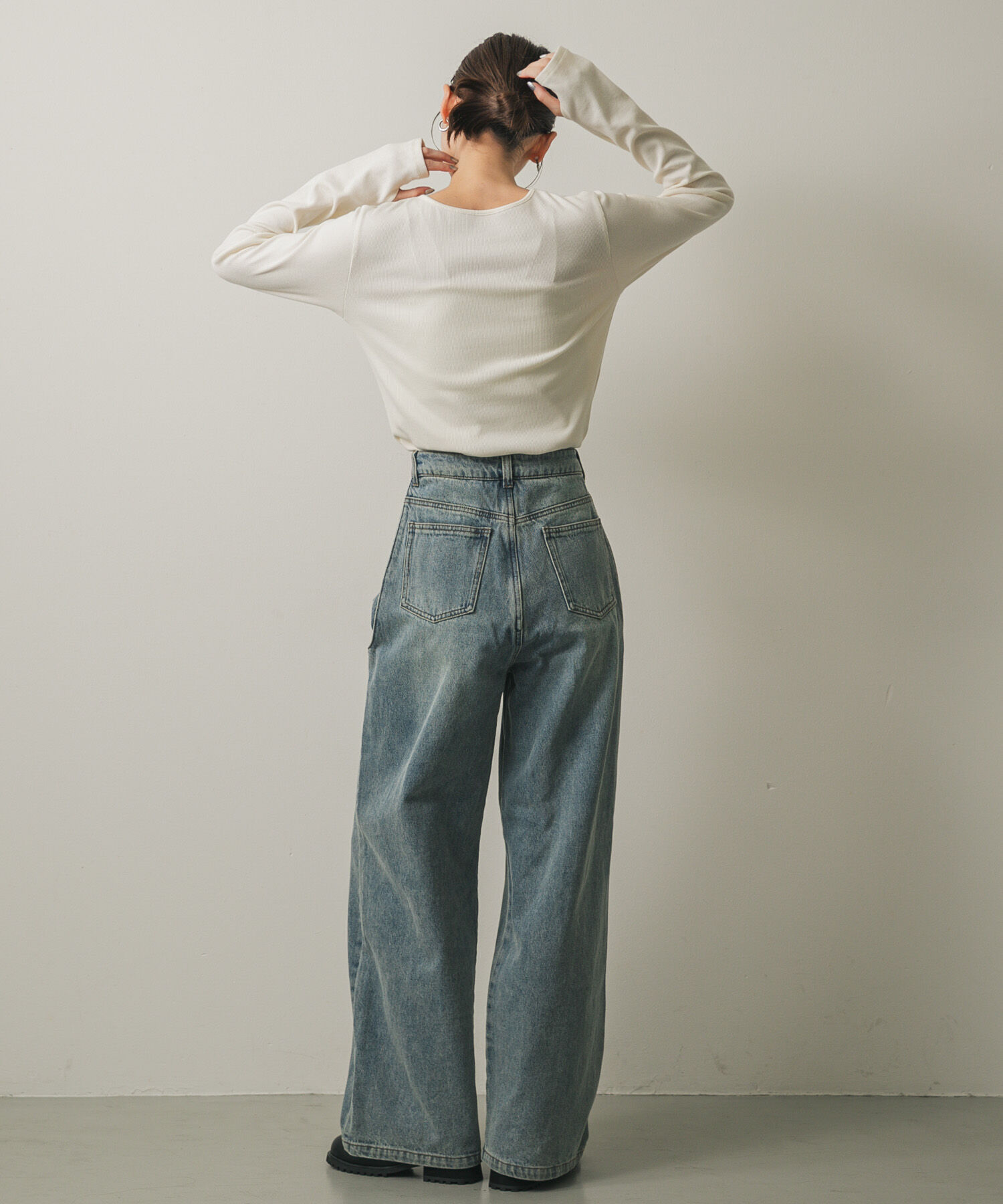 SENSE OF PLACE by URBAN RESEARCH「アシンメトリーリブコンパクトトップ」|Tシャツ・カットソー|