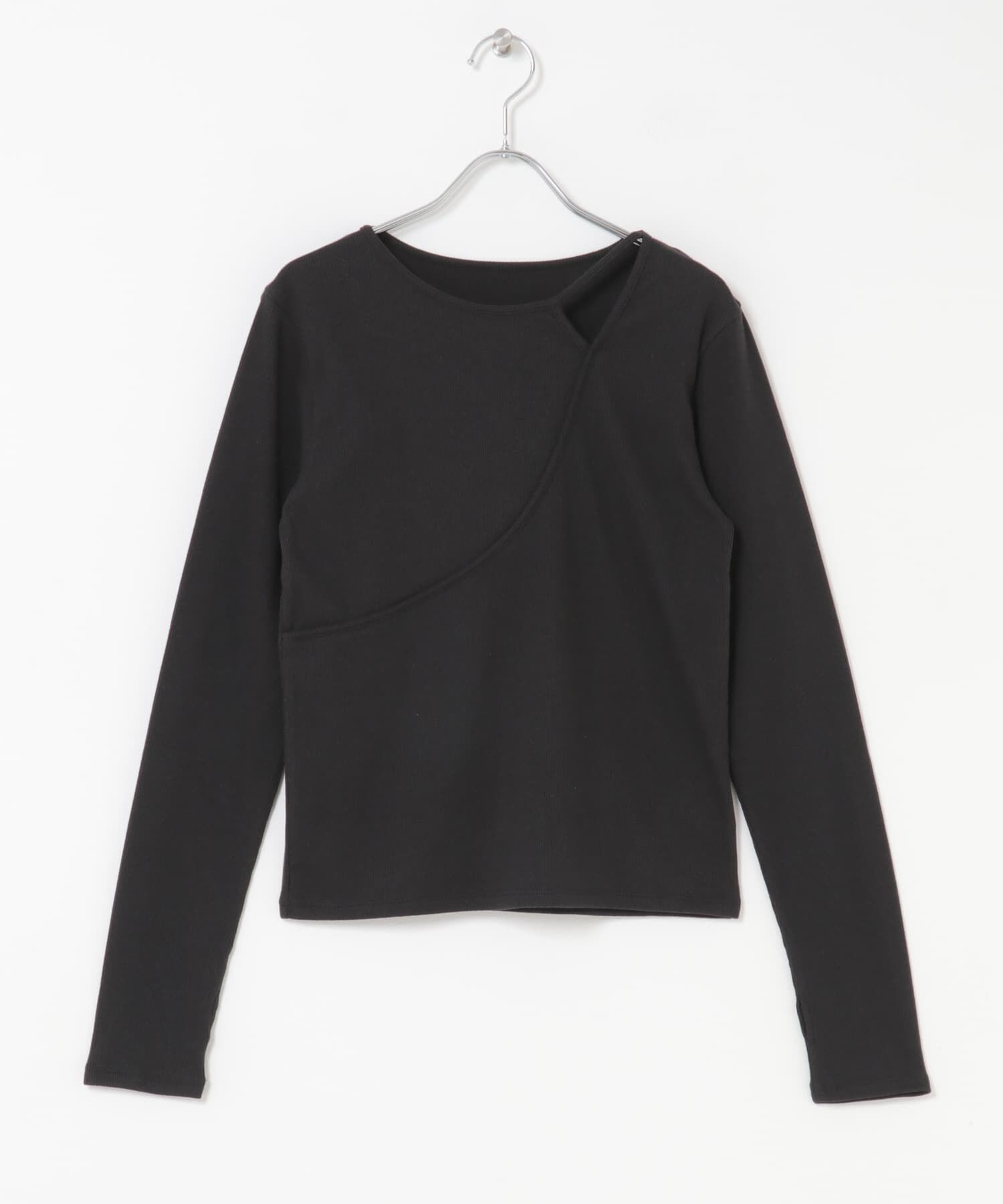 SENSE OF PLACE by URBAN RESEARCH「アシンメトリーリブコンパクトトップ」|Tシャツ・カットソー|