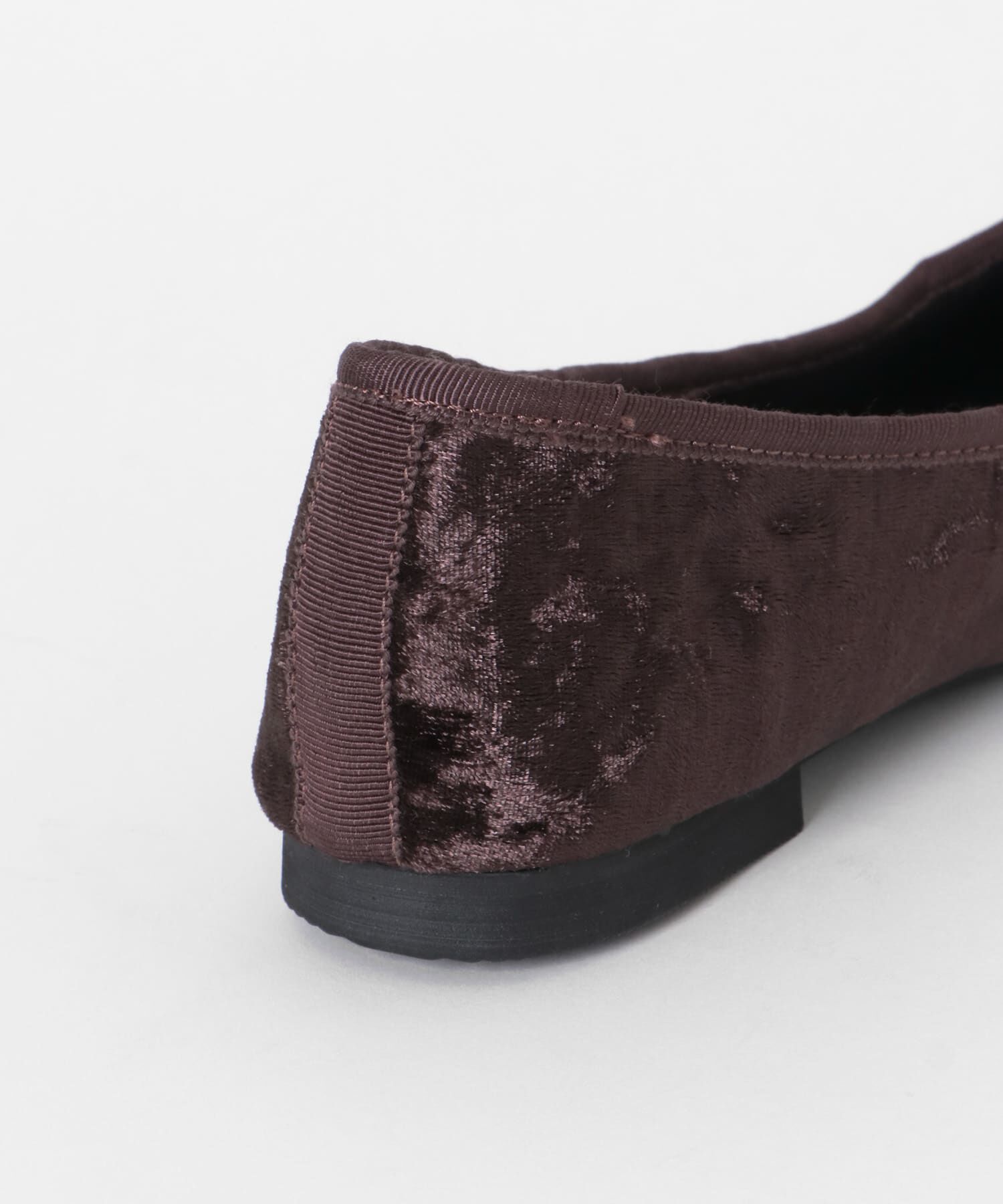 SENSE OF PLACE by URBAN RESEARCH「ベロアスクエアフラットシューズ」|バレエシューズ|