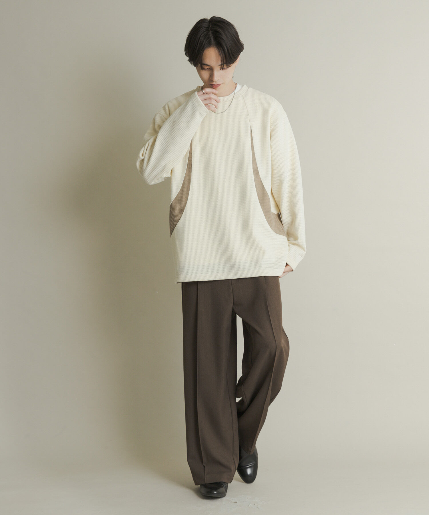 SENSE OF PLACE by URBAN RESEARCH「ヘビーサーマルパターンロングTシャツ」|Tシャツ・カットソー|