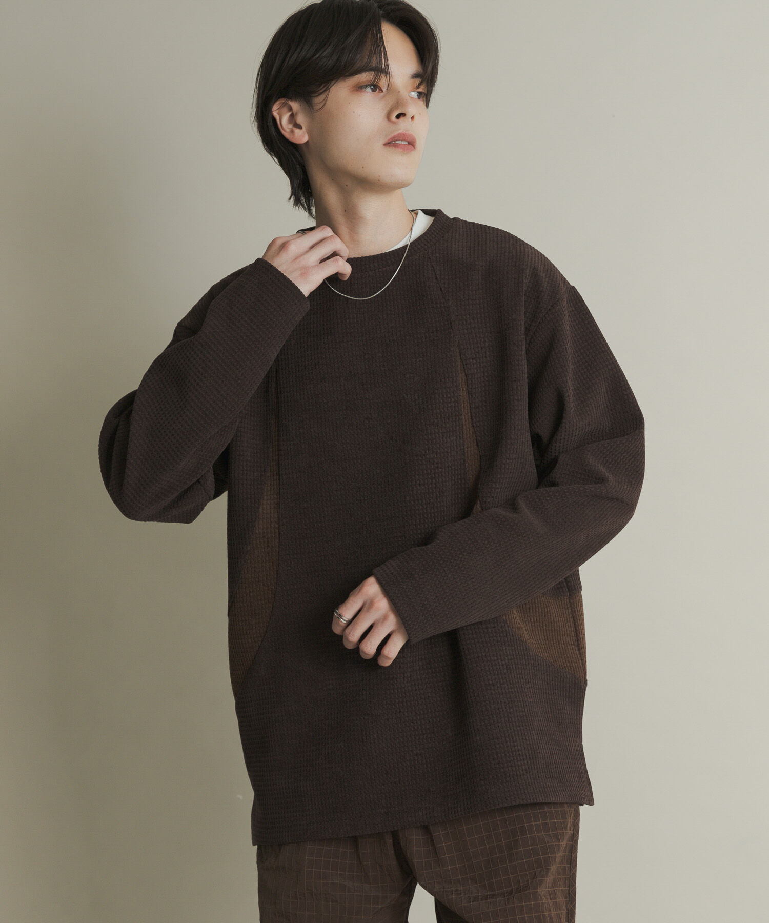 SENSE OF PLACE by URBAN RESEARCH「ヘビーサーマルパターンロングTシャツ」|Tシャツ・カットソー|