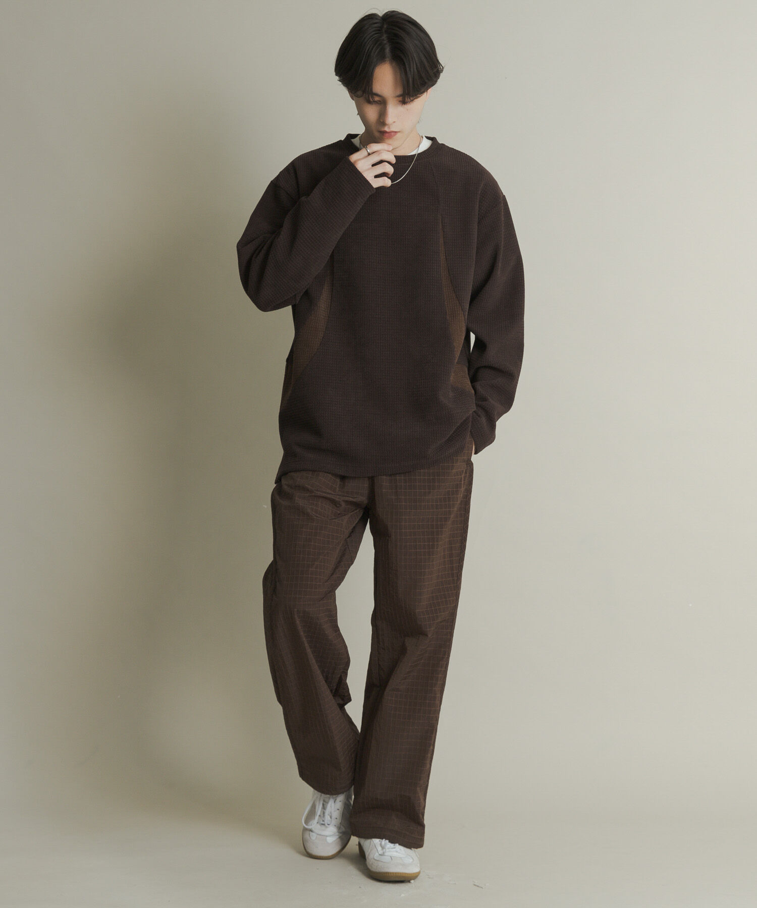 SENSE OF PLACE by URBAN RESEARCH「ヘビーサーマルパターンロングTシャツ」|Tシャツ・カットソー|