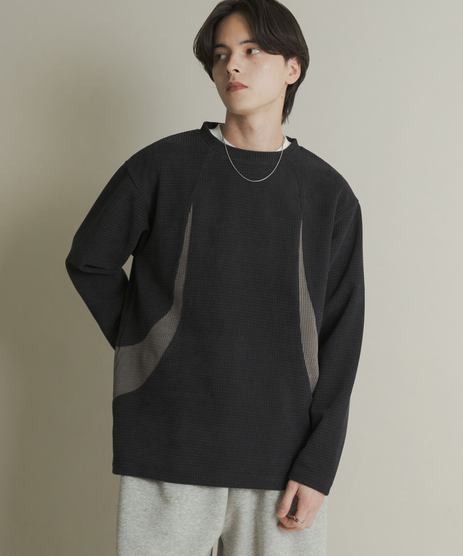 SENSE OF PLACE by URBAN RESEARCH「ヘビーサーマルパターンロングTシャツ」|Tシャツ・カットソー|