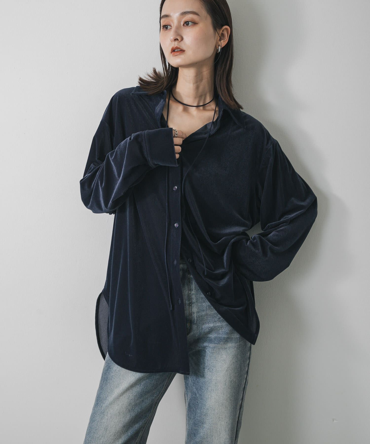 SENSE OF PLACE by URBAN RESEARCH「マルチコードツキベロアシャツ」|シャツ・ブラウス|