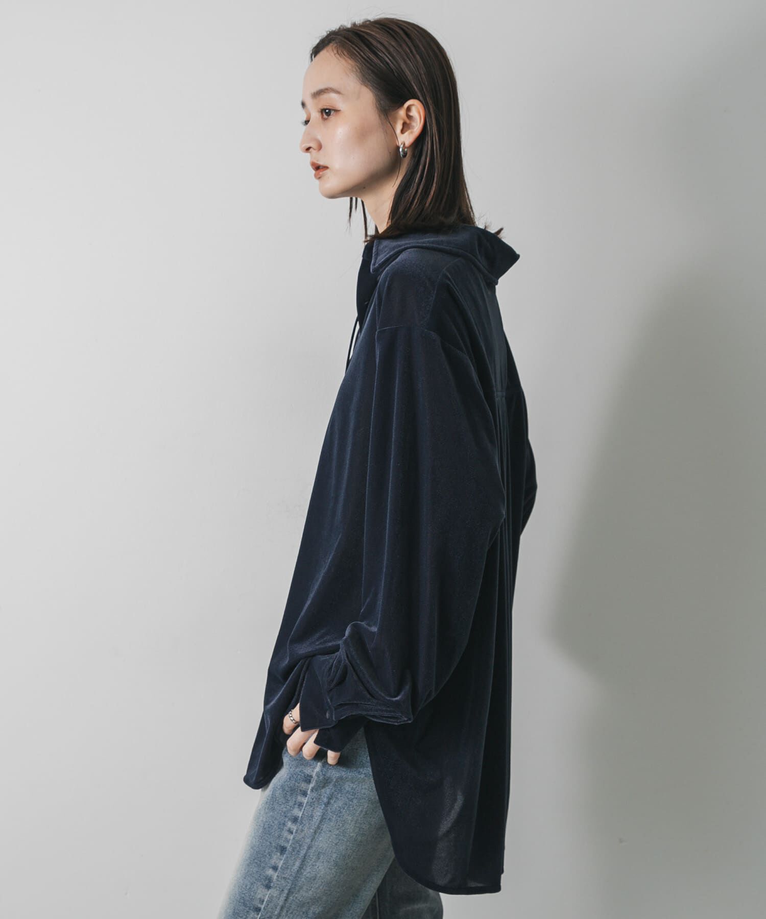 SENSE OF PLACE by URBAN RESEARCH「マルチコードツキベロアシャツ」|シャツ・ブラウス|