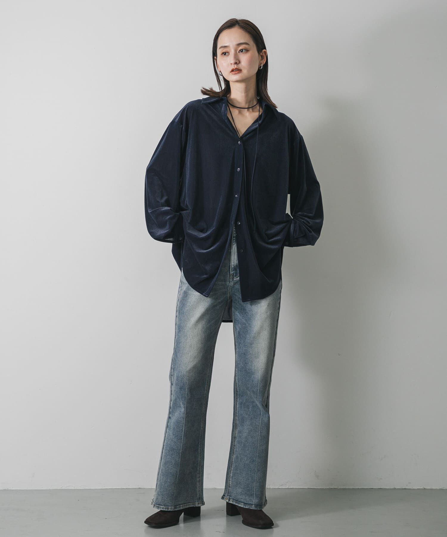 SENSE OF PLACE by URBAN RESEARCH「マルチコードツキベロアシャツ」|シャツ・ブラウス|