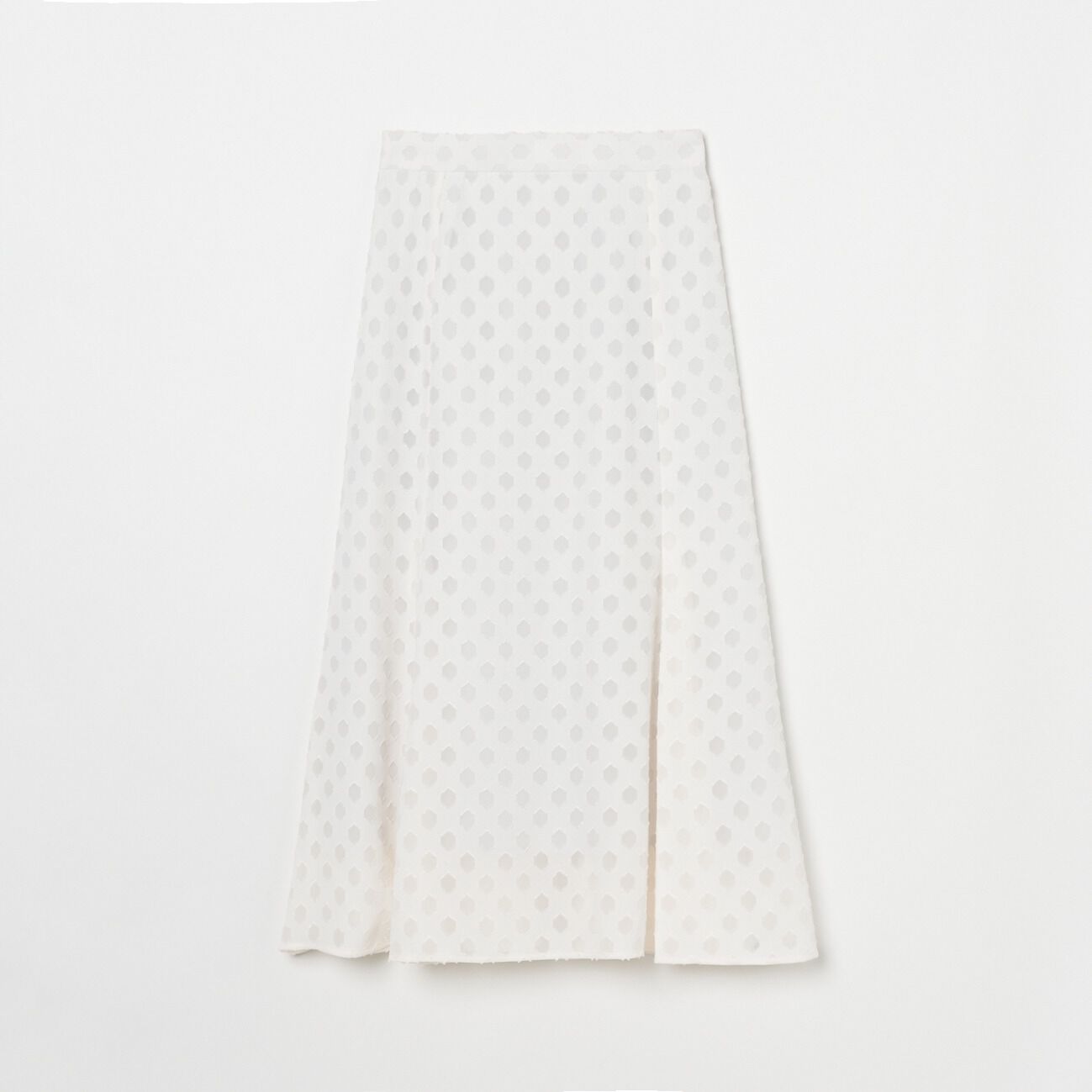 HELIOPOLE「HELIOPOLE CHIFFON CUT JACQUARD SK」|スカート|アイボリー
