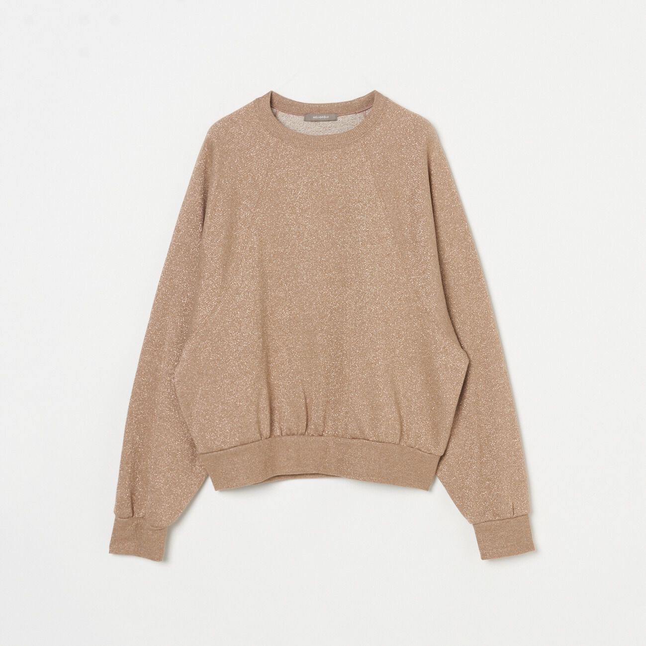 HELIOPOLE「HELIOPOLE GLITTER SWEAT SHIRT」|Tシャツ・カットソー|ベージュ