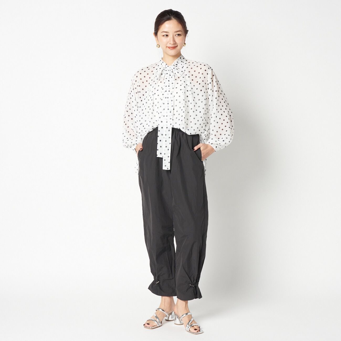 HELIOPOLE「HELIOPOLE DOT BOWTIE BLOUSE」|シャツ・ブラウス|