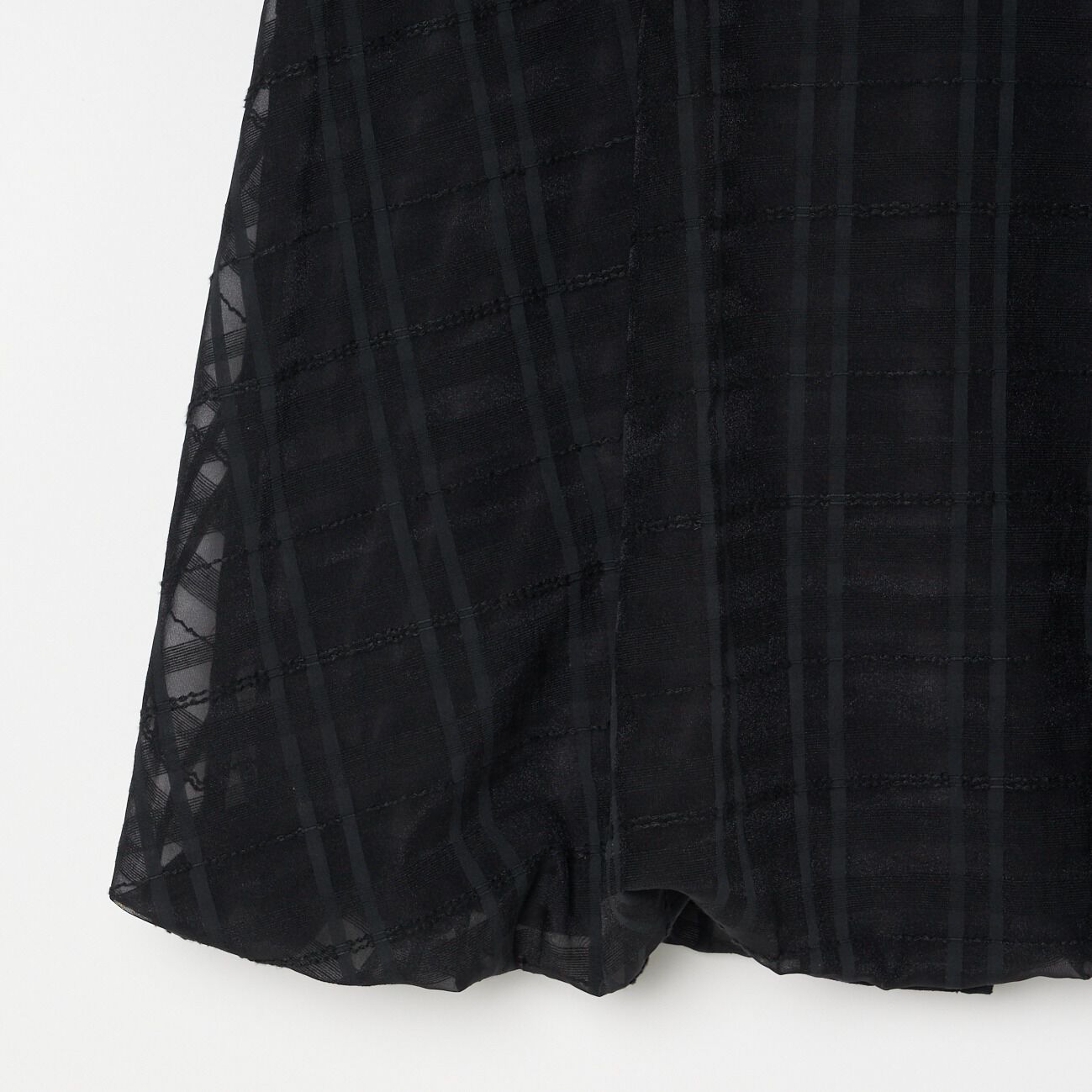 HELIOPOLE「HELIOPOLE CHECK BALLOON HEM BLOUSE」|シャツ・ブラウス|