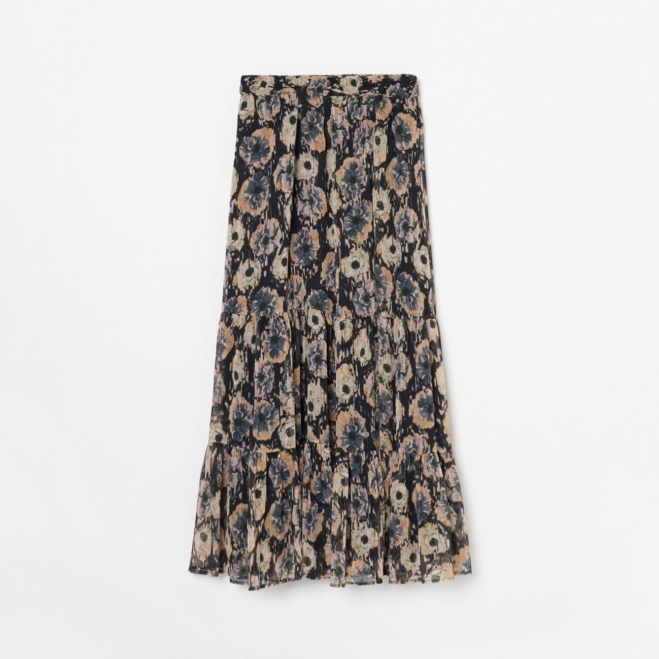 HELIOPOLE「HELIOPOLE DEVEAUX PRINT GATHERED SKIRT」|スカート|オレンジ系