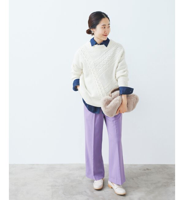 le.coeur blanc「センタープレスイージーパンツ」|その他|