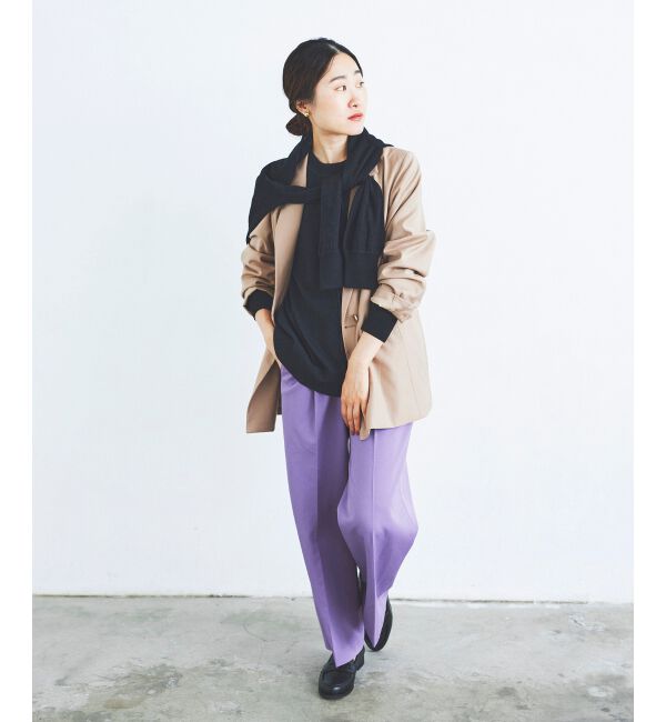 le.coeur blanc「センタープレスイージーパンツ」|その他|