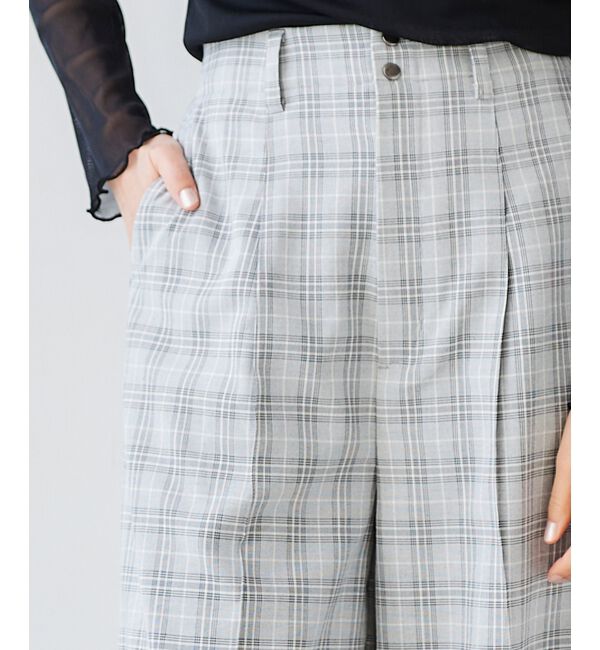le.coeur blanc「チェックセンタープレスパンツ」|その他|