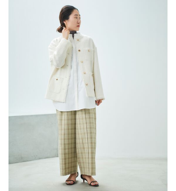 le.coeur blanc「チェックセンタープレスパンツ」|その他|