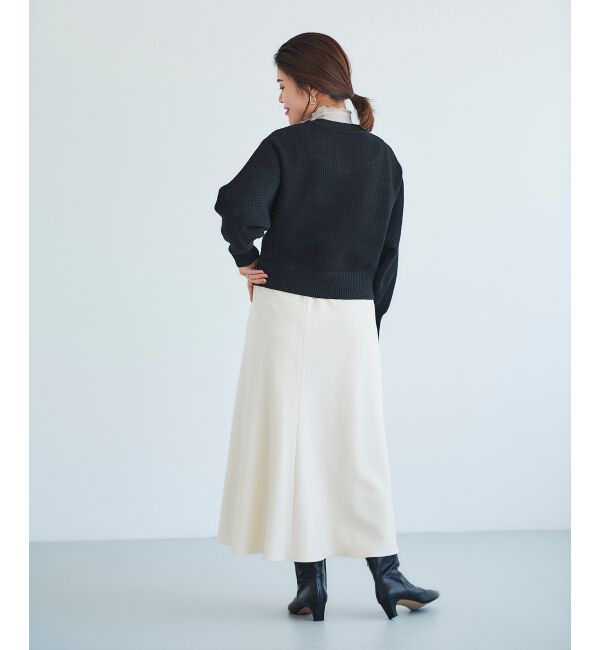 le.coeur blanc「《手洗い可能》柄アミニットカーディガン」|ニット・セーター|