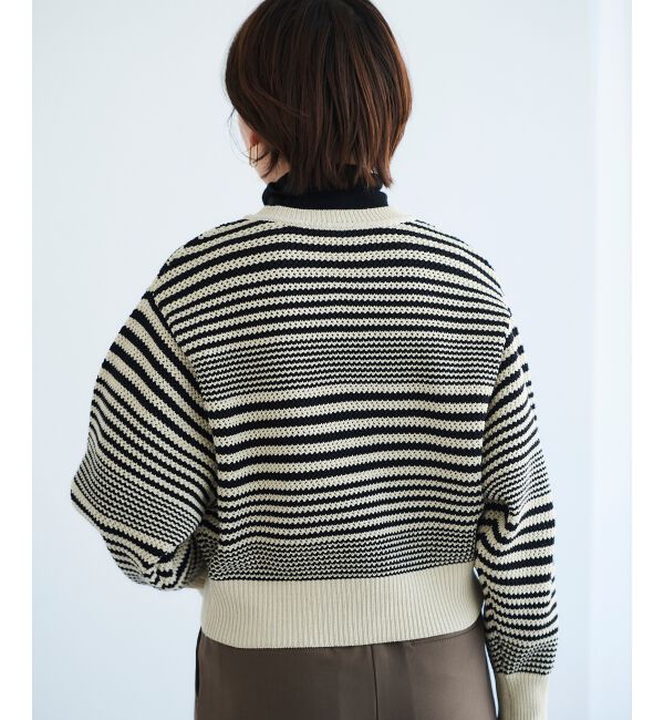 le.coeur blanc「《手洗い可能》柄アミニットカーディガン」|ニット・セーター|