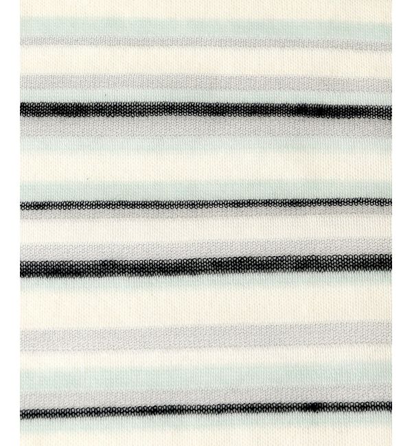 le.coeur blanc「《手洗い可能》マルチボーダーシアーカーディガン」|カーディガン|