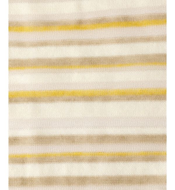 le.coeur blanc「《手洗い可能》マルチボーダーシアーカーディガン」|カーディガン|