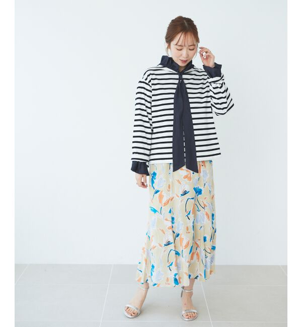 le.coeur blanc「IPEKERフラワーフレアスカート」|スカート|