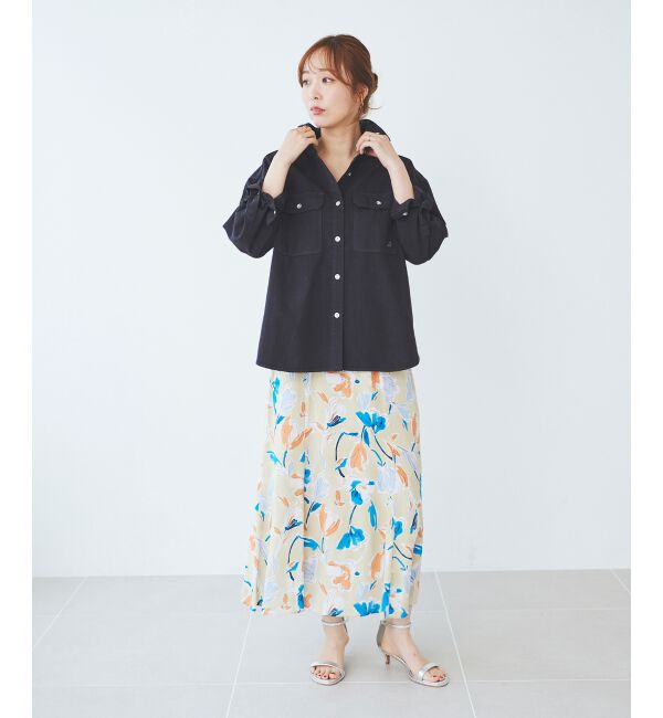 le.coeur blanc「IPEKERフラワーフレアスカート」|スカート|