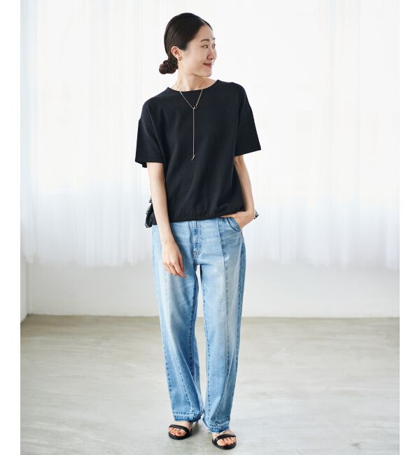  「Perle Peche チュールティアード2wayニット」|ニット・セーター|