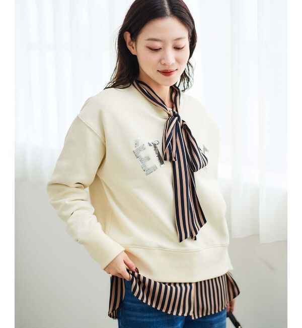  「ストライプボウタイブラウス」|シャツ・ブラウス|