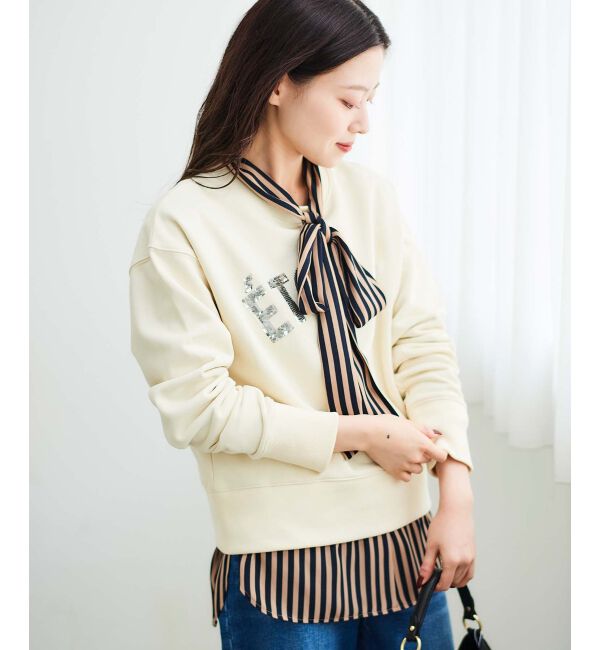  「ストライプボウタイブラウス」|シャツ・ブラウス|