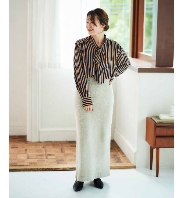  「ストライプボウタイブラウス」|シャツ・ブラウス|