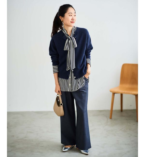  「ストライプボウタイブラウス」|シャツ・ブラウス|