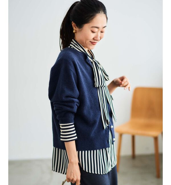  「ストライプボウタイブラウス」|シャツ・ブラウス|