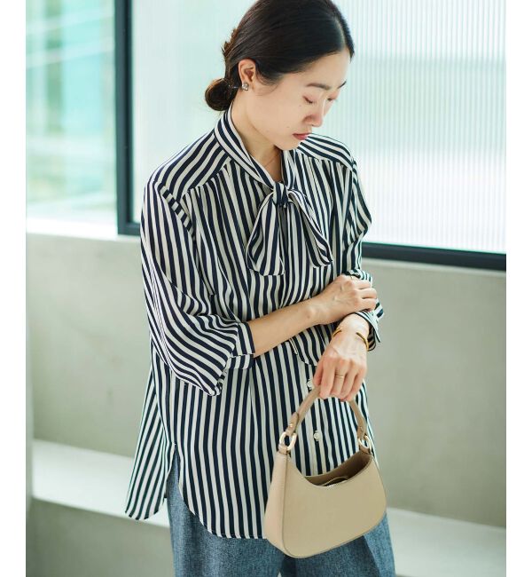  「ストライプボウタイブラウス」|シャツ・ブラウス|