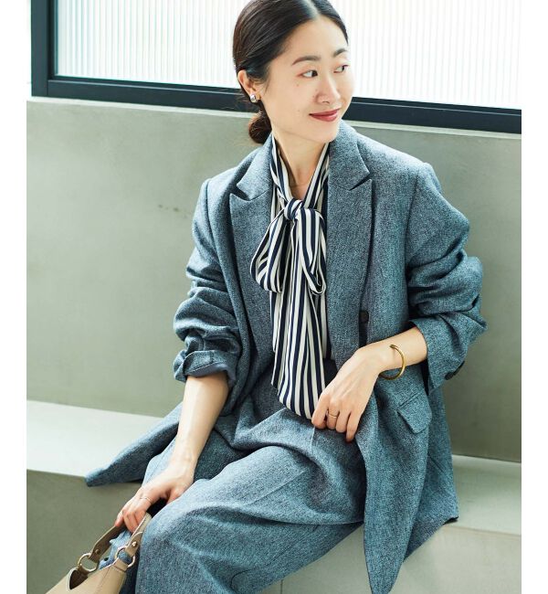  「ストライプボウタイブラウス」|シャツ・ブラウス|