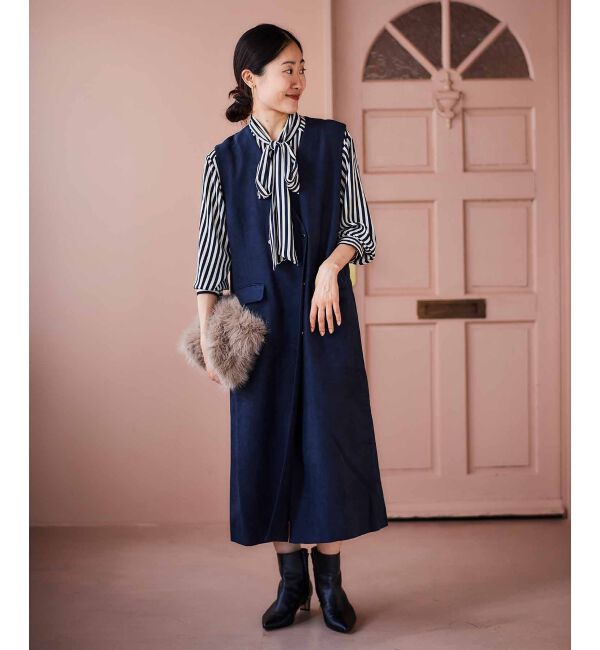  「ストライプボウタイブラウス」|シャツ・ブラウス|