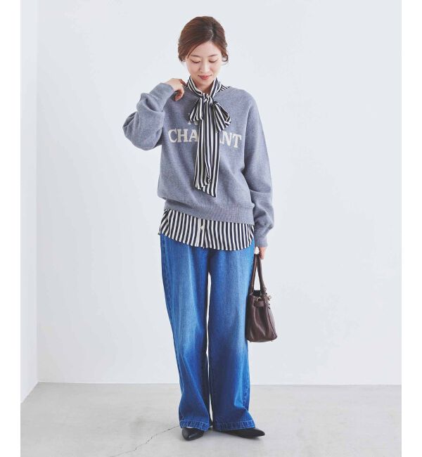  「ストライプボウタイブラウス」|シャツ・ブラウス|