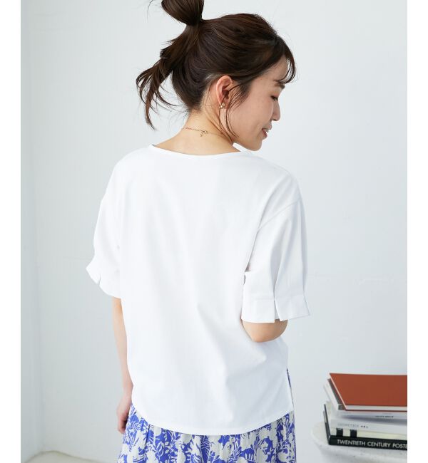  「コットンタックスリーブTシャツ」|Tシャツ・カットソー|