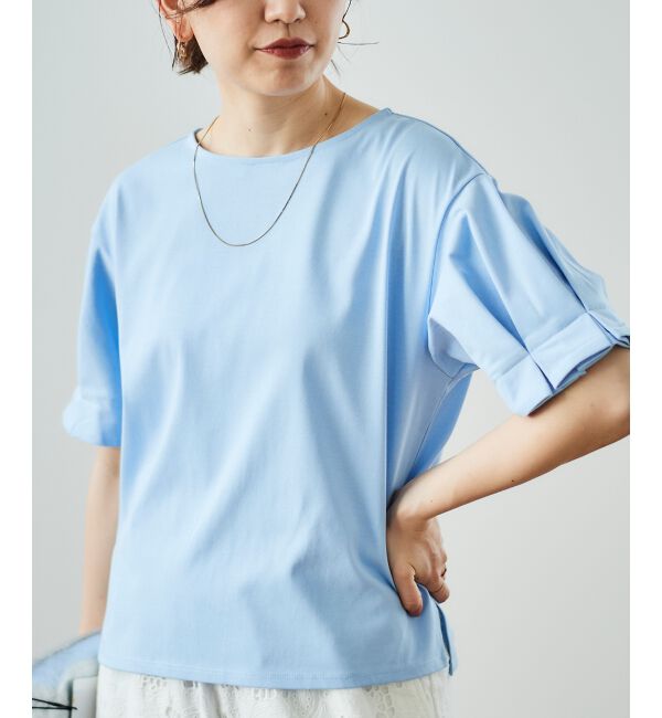  「コットンタックスリーブTシャツ」|Tシャツ・カットソー|