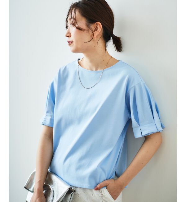  「コットンタックスリーブTシャツ」|Tシャツ・カットソー|