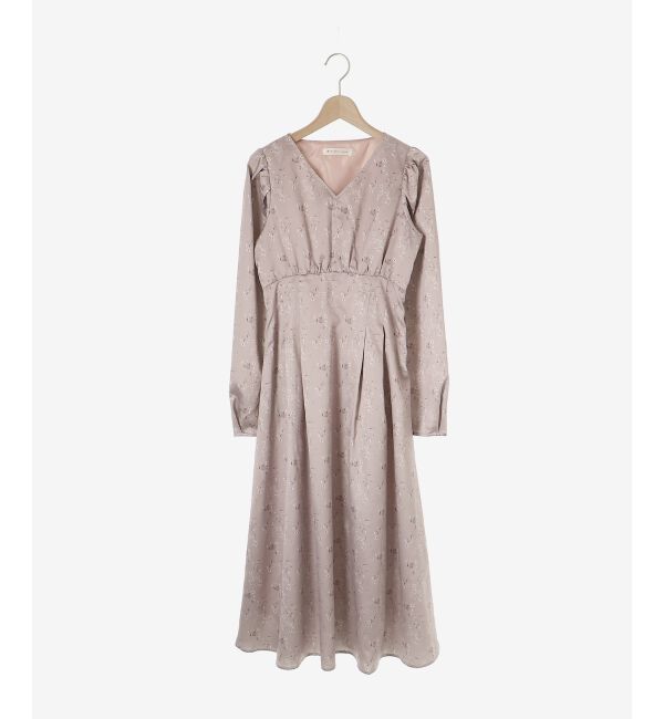  「パウダーサテンフラワーワンピース」|ワンピース|