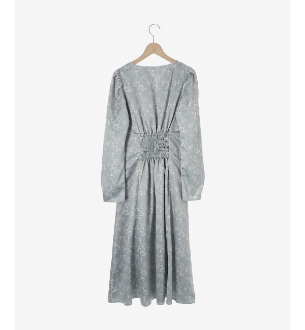  「パウダーサテンフラワーワンピース」|ワンピース|