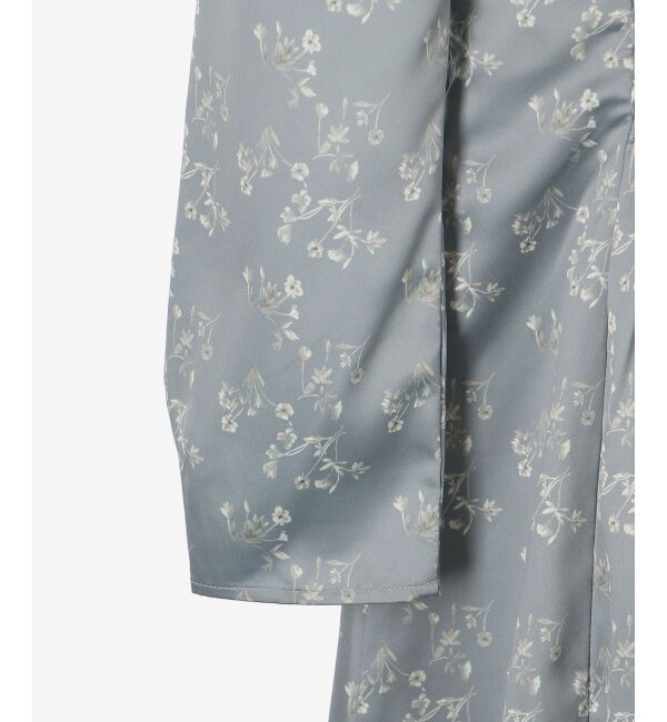  「パウダーサテンフラワーワンピース」|ワンピース|