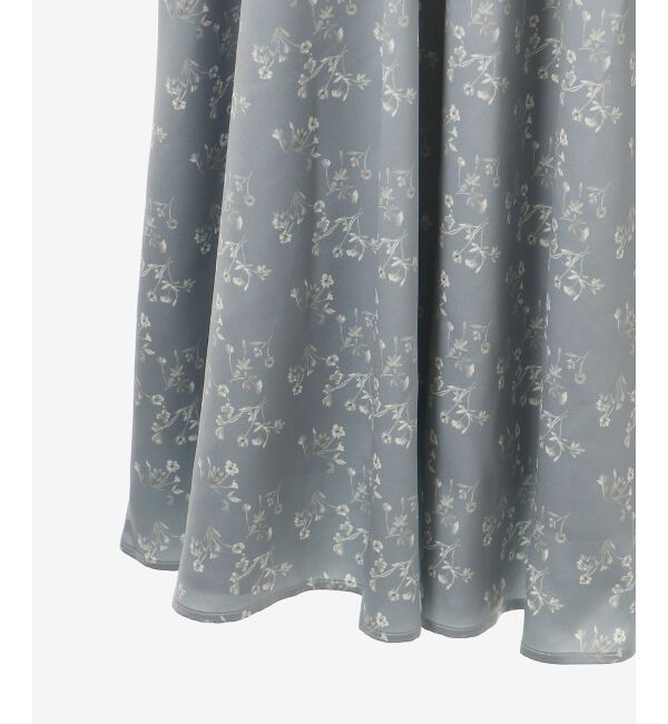  「パウダーサテンフラワーワンピース」|ワンピース|