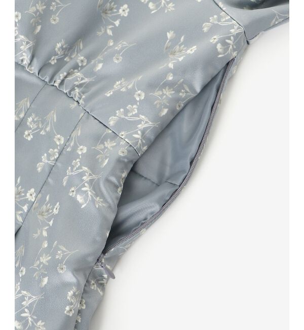  「パウダーサテンフラワーワンピース」|ワンピース|