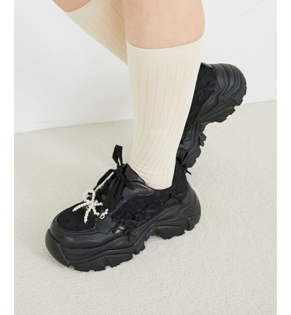 MAJESTICLEGON「2WAYデコリボンスニーカー」|スニーカー|