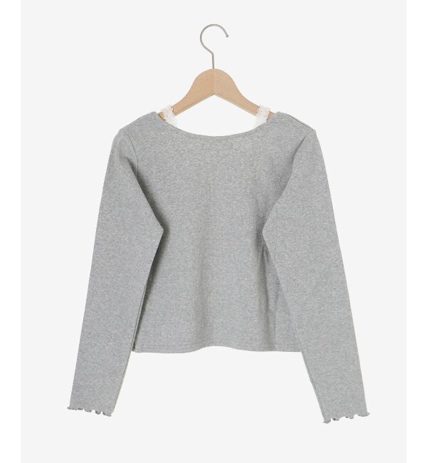 MAJESTICLEGON「フロントギャザーフリルトップス」|Tシャツ・カットソー|